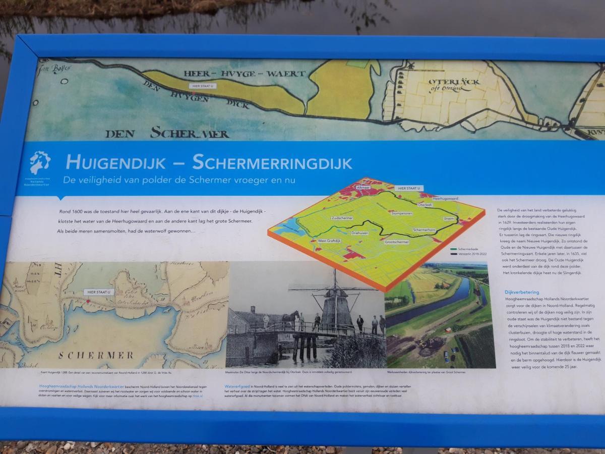Tinyhouse Natuurhuisje Met Veranda Bij De Molen Tussen Alkmaar En Hoorn Oterleek Kültér fotó